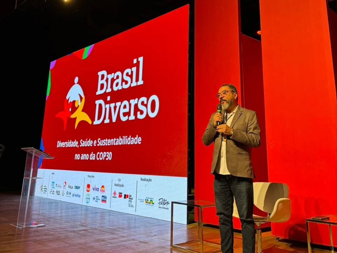 João Carlos Corrêa em palestra no evento Brasil Diverso